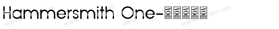 Hammersmith One字体转换